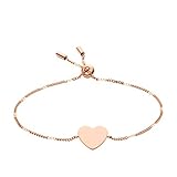 Fossil Women's Engravable Bracelet, Color: Rose