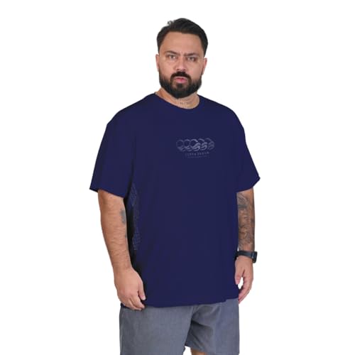Cobra D'Agua, Camiseta Dif Performance Active Flex, Dry Fit, UV50+, Plus Size, Marinho, G2 (4G)