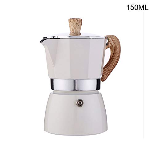 POHOVE Espressokocher, 150 ml/300 ml, für Herd, Espressokocher, Mokkakanne, Aluminium-Kaffeemaschine, italienische… – Bild 3