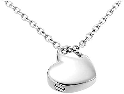 Winpavo Urn Cremation Keepsake Ashes Urns Stainless Steel Heart Perfume Bottle Casket Commemorative Pendant