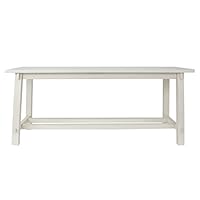Décor Therapy Bench, Antique white