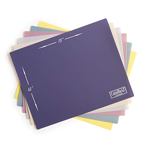 Large Flexible Cutting Board Set 6 Pack Thin Plastic Cutting Boards