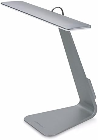 CTLpower LED Desk Lamp,Dimmable Table Lamp,Rechargeable Table Lamp Eye-caring Table Lamp with USB Charging Port,Ultra Compact Design with 3 Brightness levels of Reading Study Lamp Light(Gray)