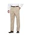 Savane Men's Flat Front Performance Chino Pant, Khaki, 38W x 34L