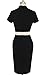 REPHYLLIS Women Elegant Wear to Work Cocktail Evening Party Summer Pencil Dress (Medium, Black+Beige)