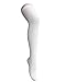 Zando Women Cotton Knit Spiral Over The Knee Thigh High Long Stocking Socks G White