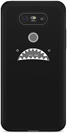 LG G5 Case, Gview Cute 3D Cartoon Cat Drawing Design Hard Plastic Slim Fit Cover Shell for LG G5, Gift idea for Kids - Black Shark