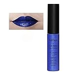 Fullkang Waterproof Matte Liquid Long Lasting Lip Gloss Lipstick 34 Colors (Blue 34)