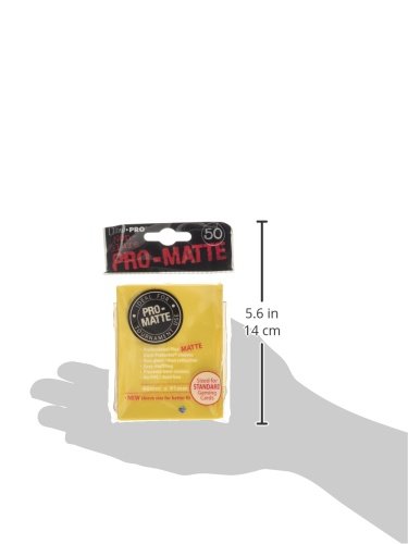 Ultra Pro 50ct Pro-Matte Yellow Standard Deck Protectors