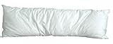White Goose Down and Feather Body Pillow - Pillows Size 20 Inches x 60 Inches