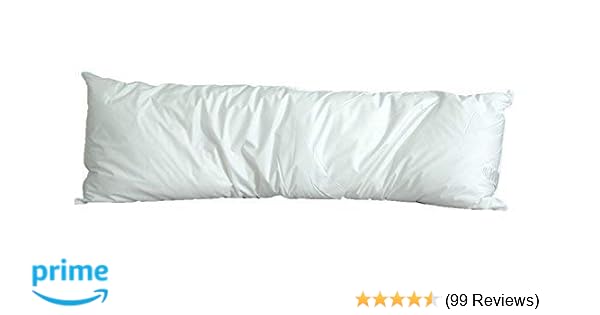 Amazon Com White Goose Down And Feather Body Pillow Pillows