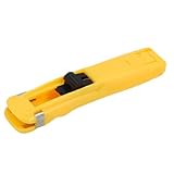 Yellow Plastic Handheld Medium Size Fast Clam Clip Stapler Dispenser