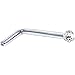 Body Candy Women's Solid 14k White Gold 1.5mm (0.015 cttw) Genuine Diamond L Shaped Nose Ring 18 Gauge 1/4