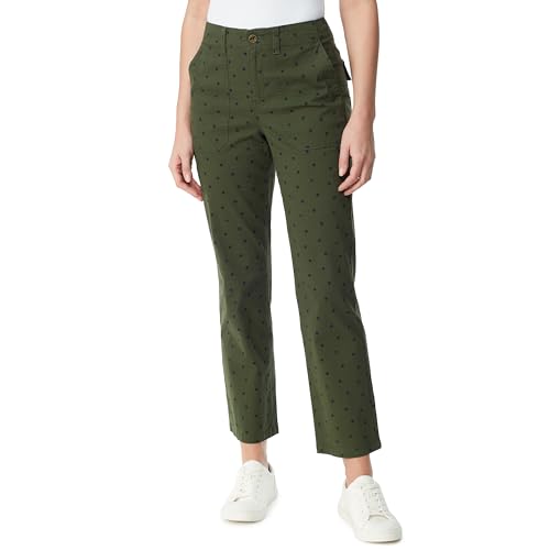 Gloria Vanderbilt Women's Utility Patch Pocket Straight Leg Pant Standard