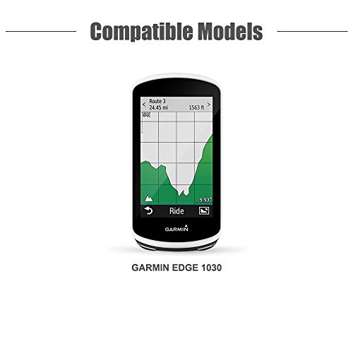 TUSITA Case for Garmin Edge 1030 - Silicone Protective Cover - GPS Bike Computer Accessories (Red)
