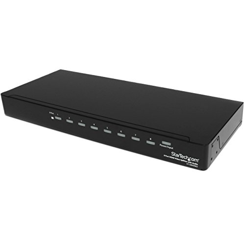StarTech.com  8 Port HDMI Splitter – Mounting Brackets – HDMI Multi Port – HDMI Hub – HDMI Audio Splitter – HDMI Splitter Box