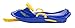 Lucky Bums Plastic Racer Sled, 40-Inch, Blue/Yellow