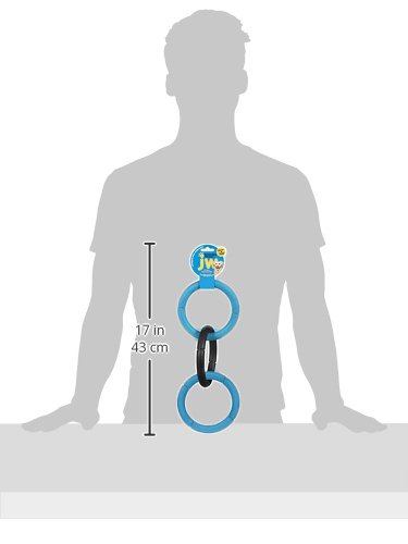 JW Pet Company Invincible Chains LT Triple Dog Toy, Large (Colors Vary)