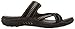 Skechers womens Reggae - Rasta Flip-slop Sandals Flip Flop, Black Suede/ Beige Trim, 10 US