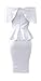 Ybenlow Women's Off Shoulder Peplum Bodycon Party Dress