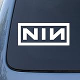 NINE INCH NAILS NIN - Vinyl Decal Sticker #A1363 | Vinyl Color: White