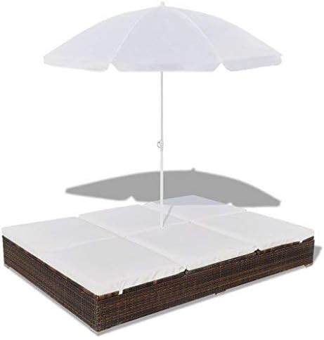 lounger with umbrella