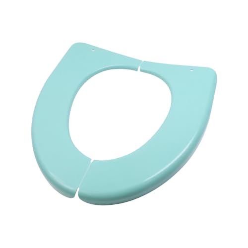 LC LICTOP Plastic Potty Seat Cover, Folding Toilet Seat, Portable Toilet Seat Cover for Home Travel Camping, Washable Foldable Toilet Pad, 15.5 x 15.1 Inches, Beige
