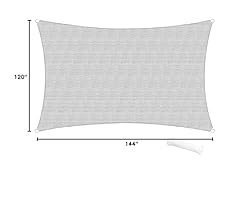 SunnyRoyal Sun Shade Sail 10'x12' Rectangle Shade