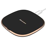 Blackview Wireless Charger QI Certificated, [Copper Coil] USB C Universal 10W Wireless Charging Pad for Samsung LG Moto HTC Google Smartphone and 7.5W for iPhone with Aluminum Alloy Shell