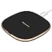 Blackview Wireless Charger QI Certificated, [Copper Coil] USB C Universal 10W Wireless Charging Pad for Samsung LG Moto HTC Google Smartphone and 7.5W for iPhone with Aluminum Alloy Shell
