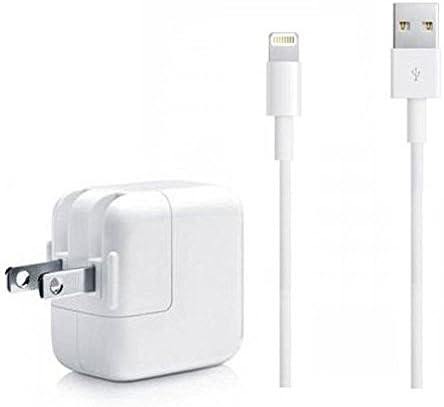 iPad Charger, iPhone Charger, 2.4A 12W USB Wall Portable Travel Plug and 6Feet Lightning Cable for iPad 4/Mini/Air/Pro, iPod，iPhone X/8/8Plus/7/7Plus/6s/6sPlus/6/6Plus/SE/5s/5
