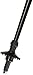 WSD Ski Poles, Aluminum Black/Silver Alpine, Adult