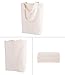 Lily queen Natural Canvas Tote Bags DIY for Crafting and Decorating Reusable Grocery Washable Bag Shopping Bag (Natural - 6 Pack)