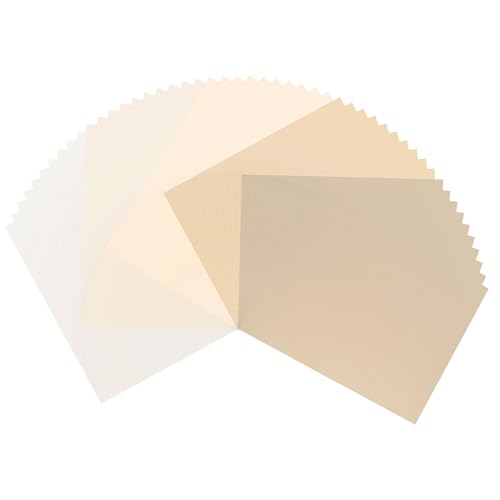 Vaessen Creative Kraft Paper A4-100 Sheets of 300 GSM - Smooth & Brown - for Crafts, Scrapbooking, Card Making, Envelopes, Journaling and Labels