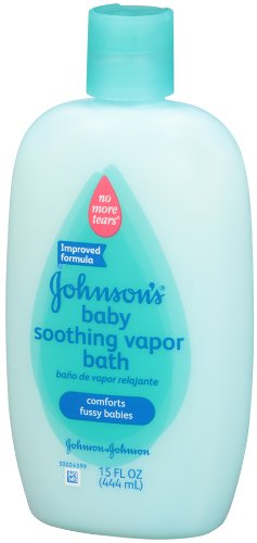 Johnson's Baby Soothing Vapor Bath For Colds, 15 Oz. (Pack of 2)