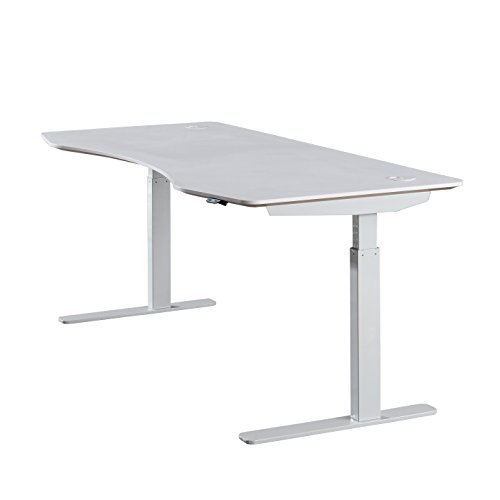 ApexDesk Elite Series 71" W Electric Height Adjustable Standing Desk
(White Top / Off-White Frame)