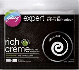 Godrej 5 X Expert Rich Creme Hair Colour Natural Black 40 Gm Each (Total 200Ml) by Godrej