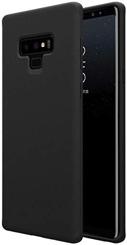 Galaxy Note 9 Case, Liquid Silicone Gel Rubber Matte Anti Scratch Thin Ultra Slim Case Fit with Soft Microfiber Lining Shock Absorbing Full Protective for Samsung Galaxy Note 9 2018 Newest (Black)