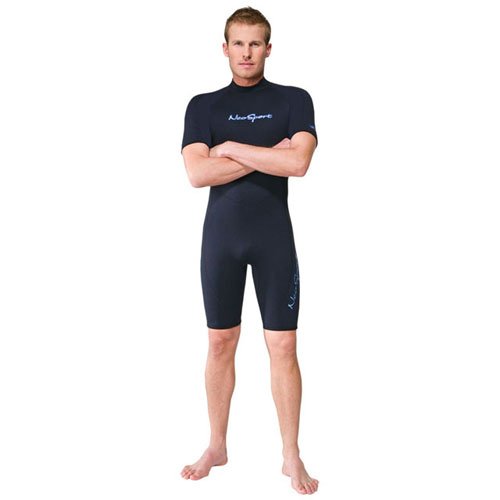 NeoSport Wetsuits Men's Premium Neoprene 3mm Shorty, Black, Large - Diving, Snorkeling & Wakeboarding - Thumbnail 3