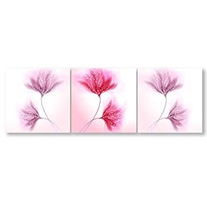 signwin-3 Piece Canvas Wall Art-Romantic Flower-Canvas Prints Home...