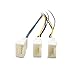 Cable Matters 2-Pack 3 Way 4 Pin PWM Fan Splitter Cable with Molex Power - 1 Foot
