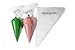 TANGCHU, Professional 110 Pack of 14 Inch Disposable Pastry Extra Thick, Textured, and Safe Icing Bags-Perfect for Decorating Cakes, Cookies, Cupcakes, Pack of 110, White
