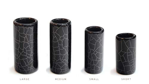 Jet Black Ceramic Guitar Slide (Short)