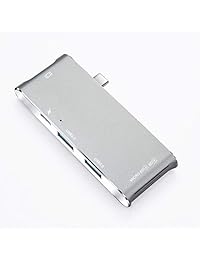 VERSUSWOLF USB C Hub, USC-C 3.0 adaptador multipuerto con 4 K HDMI, carga tipo C, 3 puertos USB 3.0, convertidor de MacBook, lector de tarjetas para ordenadores portátiles Windows