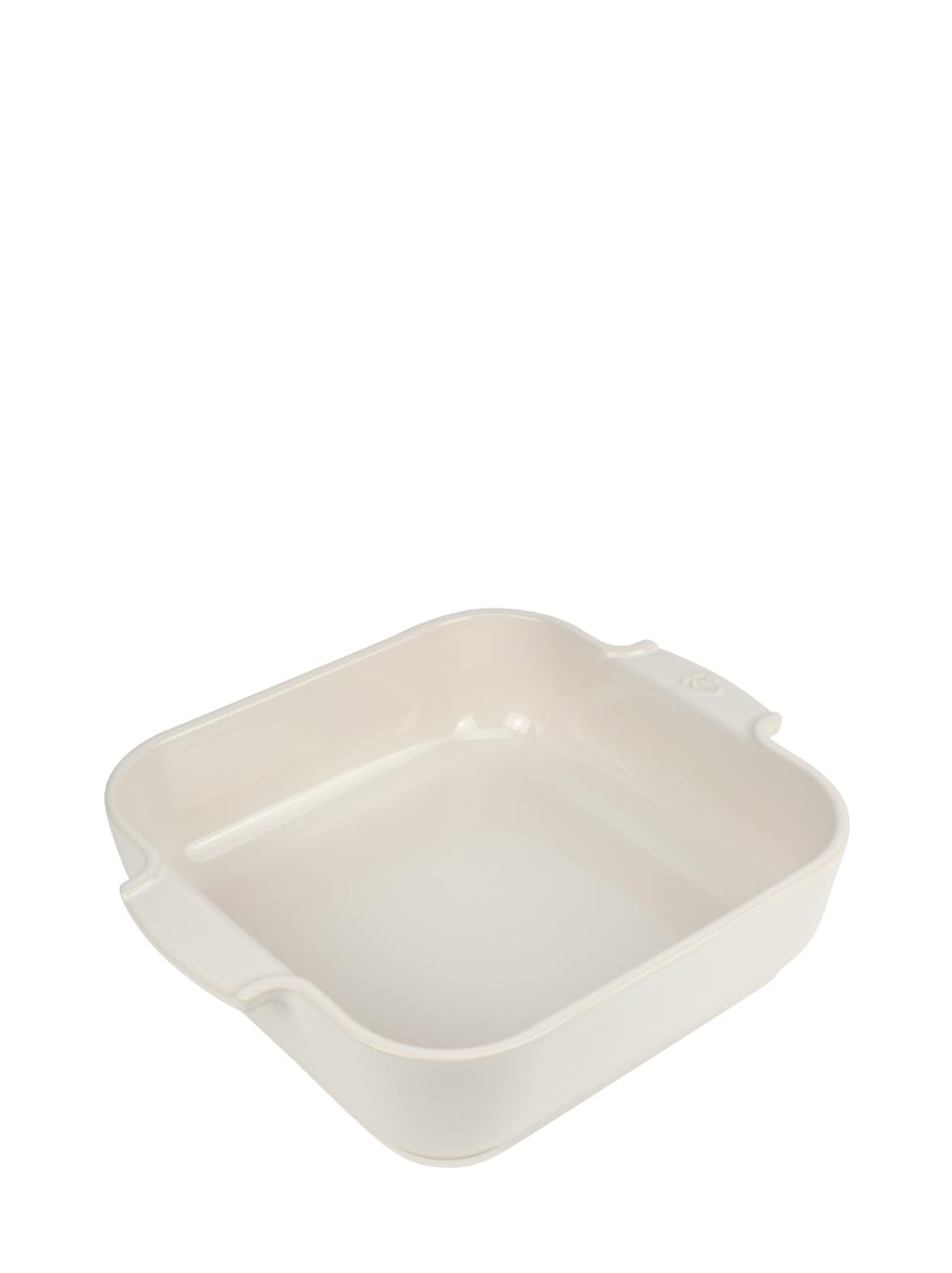 Peugeot - Ceramic Square Baking Dish - Traditional Ceramic Square Oven Dish with Handles, Ecru, 28 cm
