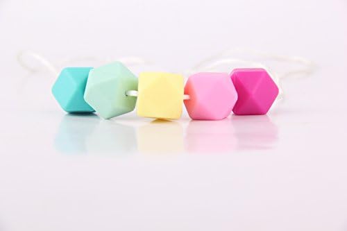 Baby Teething Teether Toy Necklace with Pain Relief Silicone Toothbrush BPA Free Gift