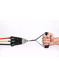 Ossboss 11 PC Premium Resistance Bands with Handle Set   for Strength Training, Workout, Yoga, Crossfit, Functional Training - Includes Door Anchor, Handles and Ankle Straps - Stackable Up to 100 lbs