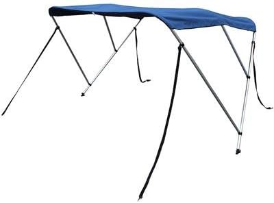 USEFUL 3 Bow BIMINI Top Boat Cover 6'L x 54"H x 79-84"W 1" Frame 600D Navy Blue w/ Boot
