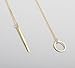 Bestpriceam Hot Sale Womens Simple Elegant Short Chain Necklace Chic Y Shaped Circle Lariat Style
