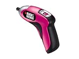BLACK&DECKER 【かわいいカラーとコンパクトなデザイン】ホームドライバー ピンク/ブラック CSD300TP